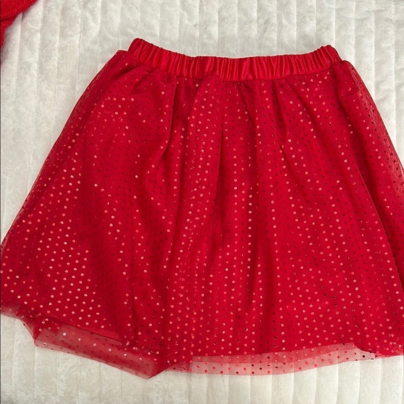 Red Sweater and Skirt Set - Picture 3 of 3